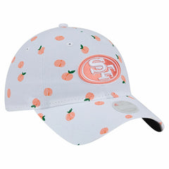 San Francisco 49ers New Era Women's Fruit Pattern 9TWENTY Adjustable Hat - White cheap