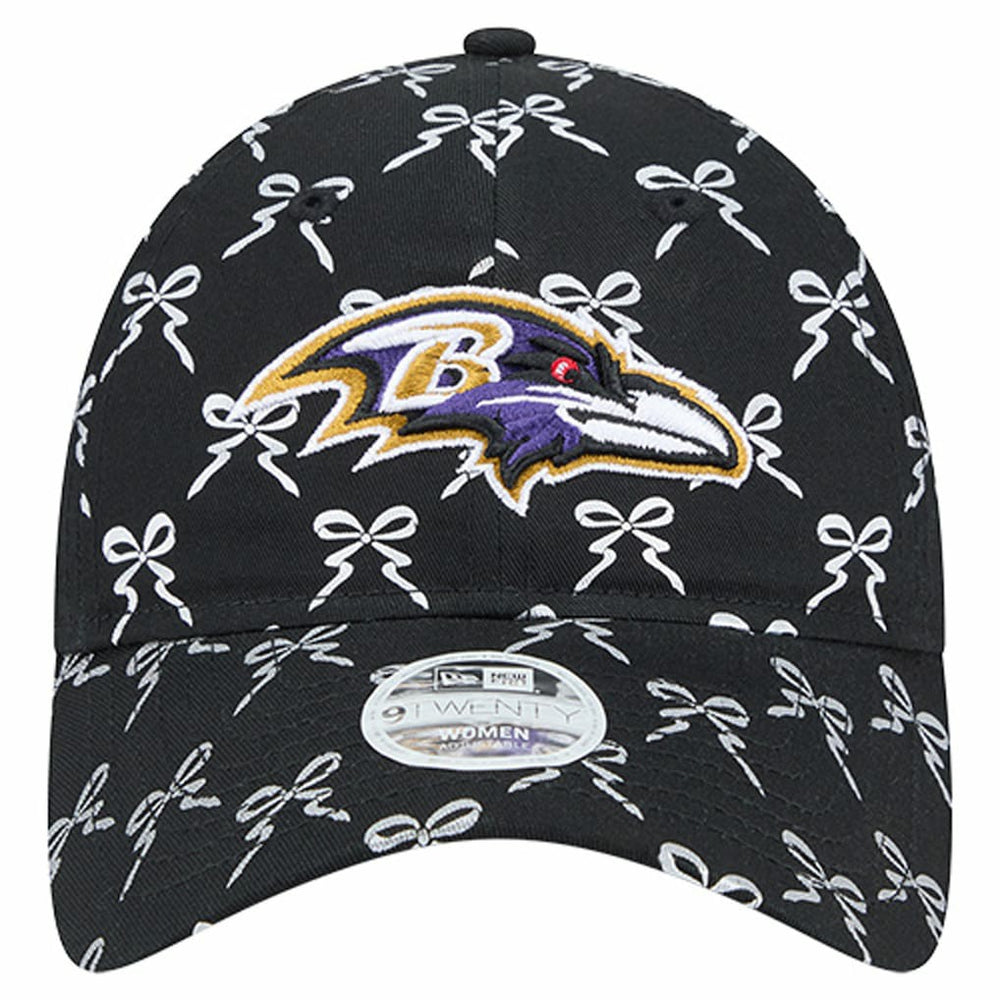 Baltimore Ravens New Era Women's Ribbon 9TWENTY Adjustable Hat - Black discount
