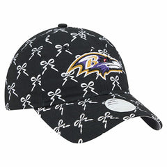 Baltimore Ravens New Era Women's Ribbon 9TWENTY Adjustable Hat - Black discount