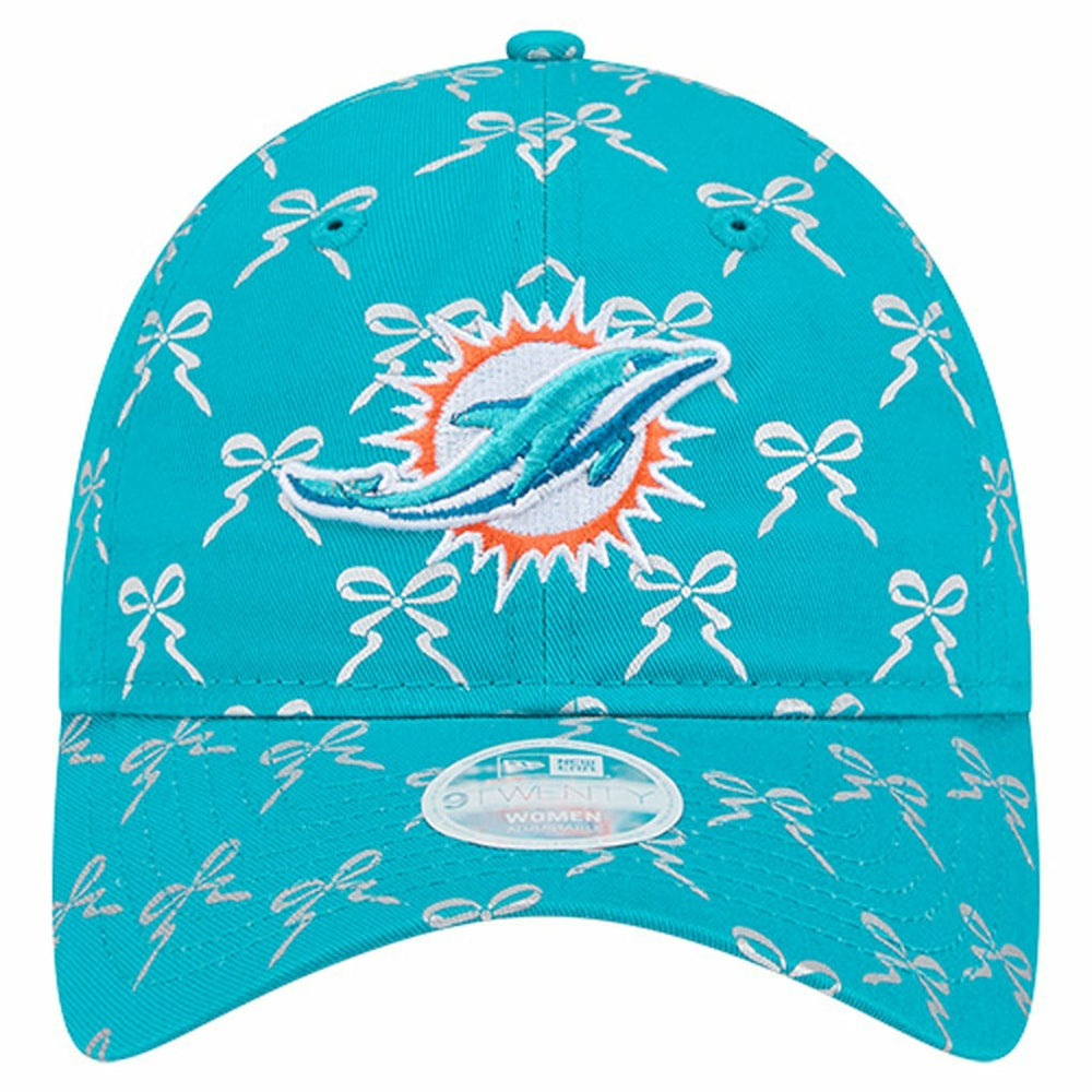 Miami Dolphins New Era Women's Ribbon 9TWENTY Adjustable Hat - Aqua online
