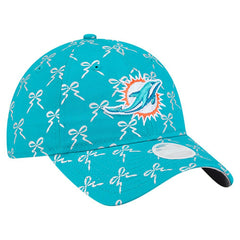 Miami Dolphins New Era Women's Ribbon 9TWENTY Adjustable Hat - Aqua online