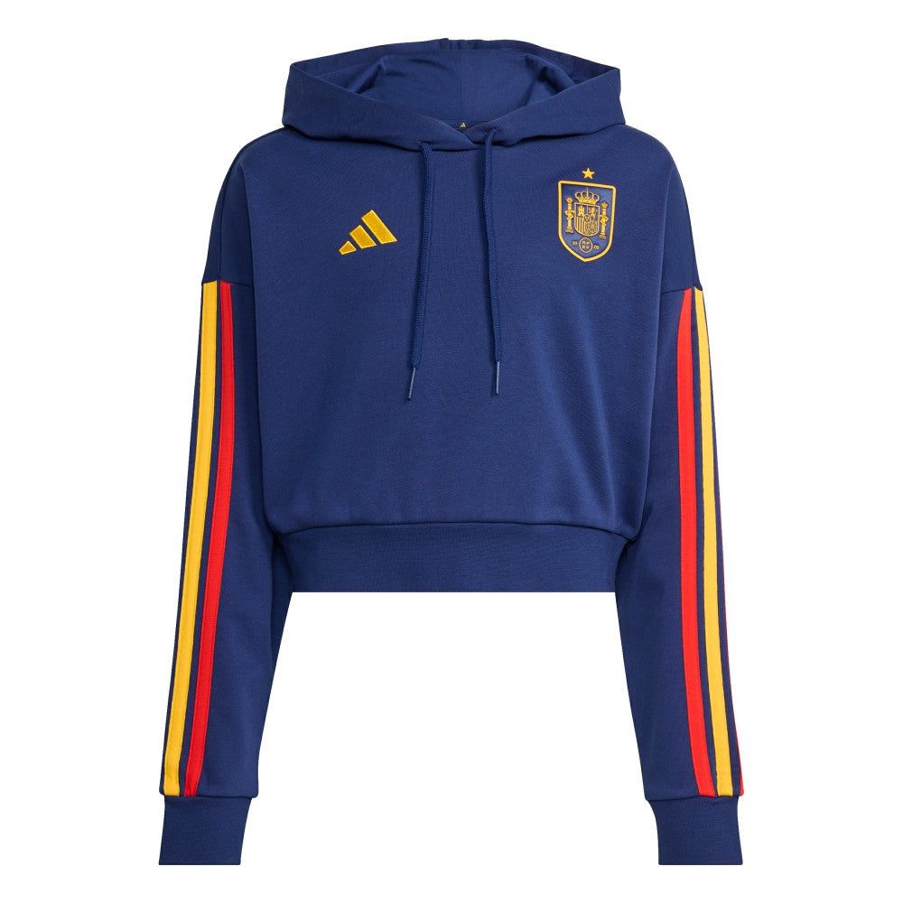 Spain National Team Women's FIFA x World Cup Alphaskin Cropped Hoodie - Navy for sale