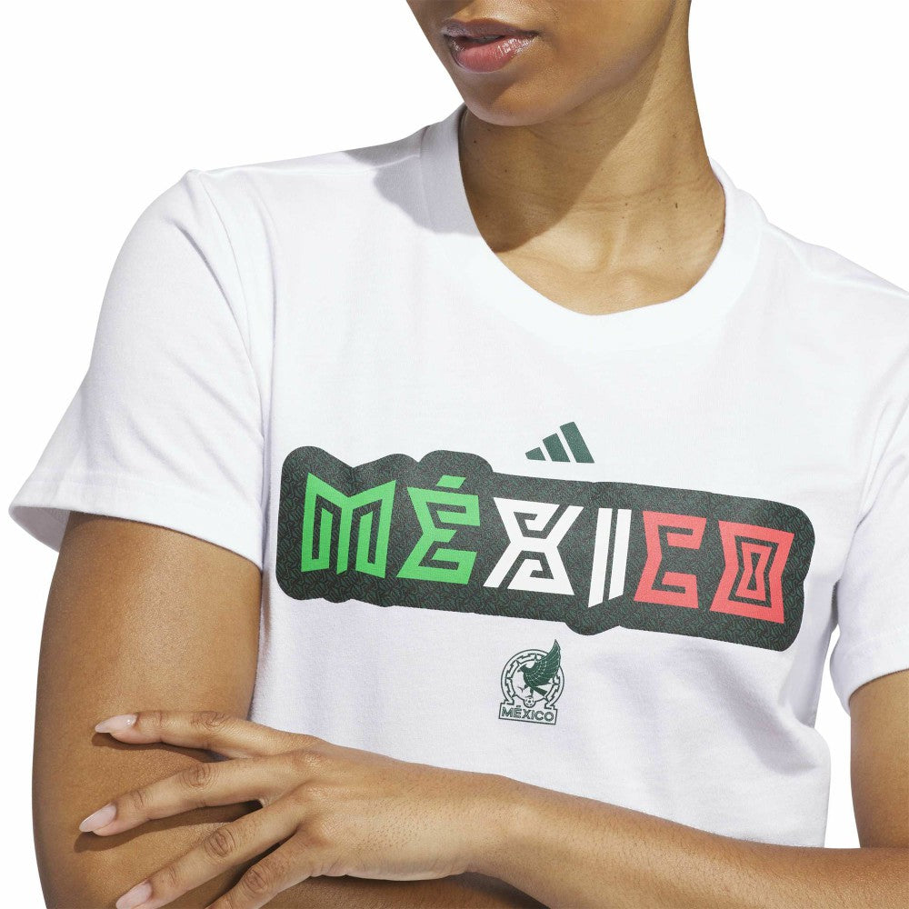 Mexico National Team Women's Jersey Hook T-Shirt - White shop