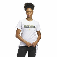 Argentina National Team Women's Jersey Hook T-Shirt - White cheap