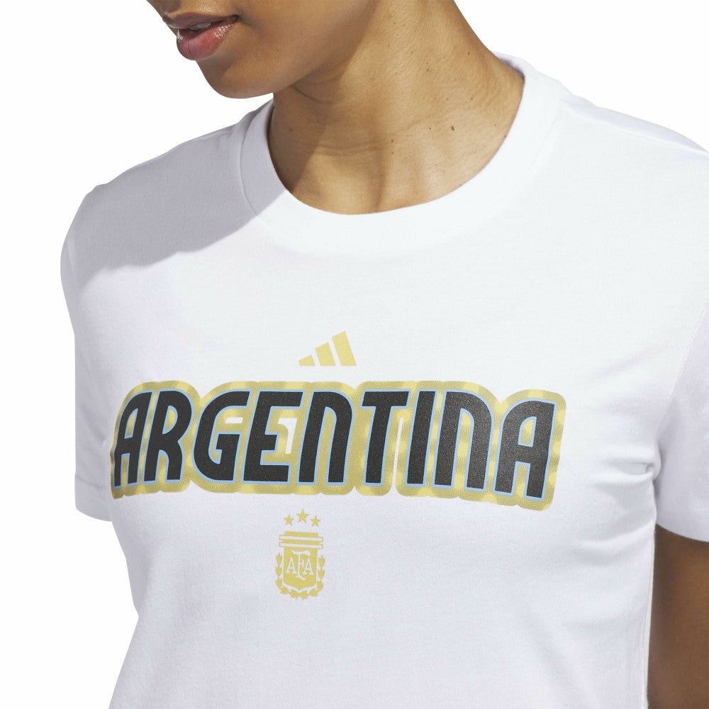 Argentina National Team Women's Jersey Hook T-Shirt - White cheap