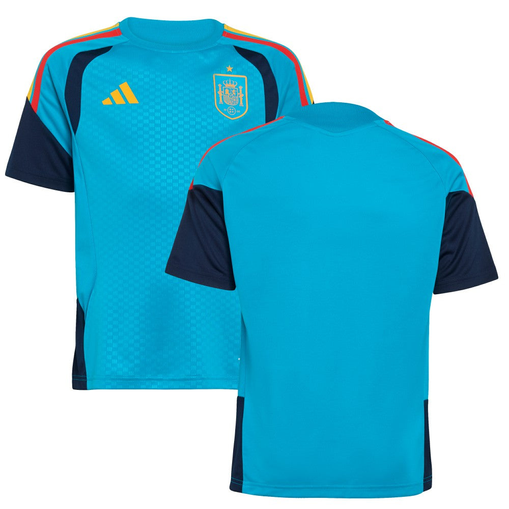 Spain National Team Youth FIFA x World Cup 2026 Tiro Training Jersey - Turquoise online
