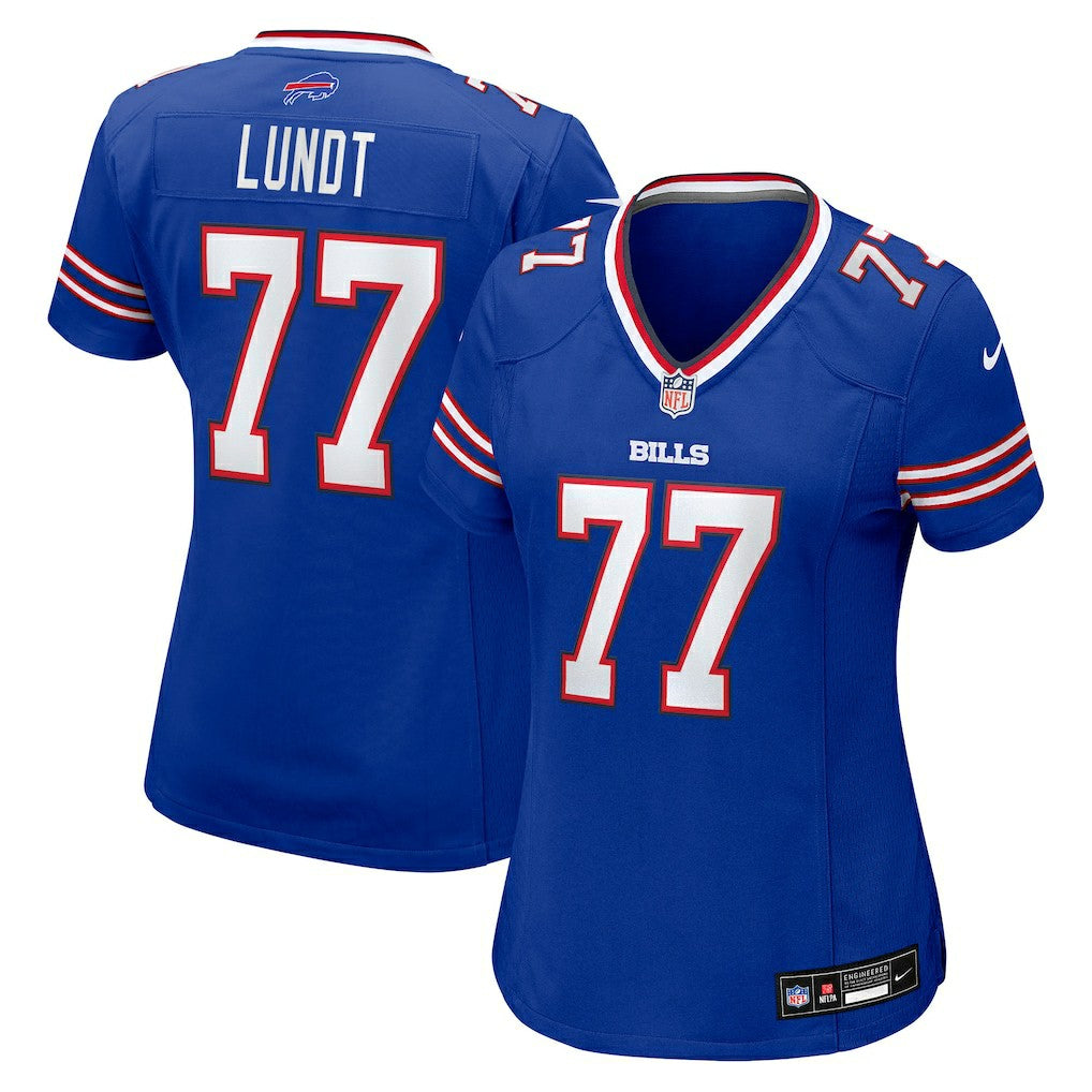 Chase Lundt Buffalo Bills Women's Team Game Jersey - Royal cheap