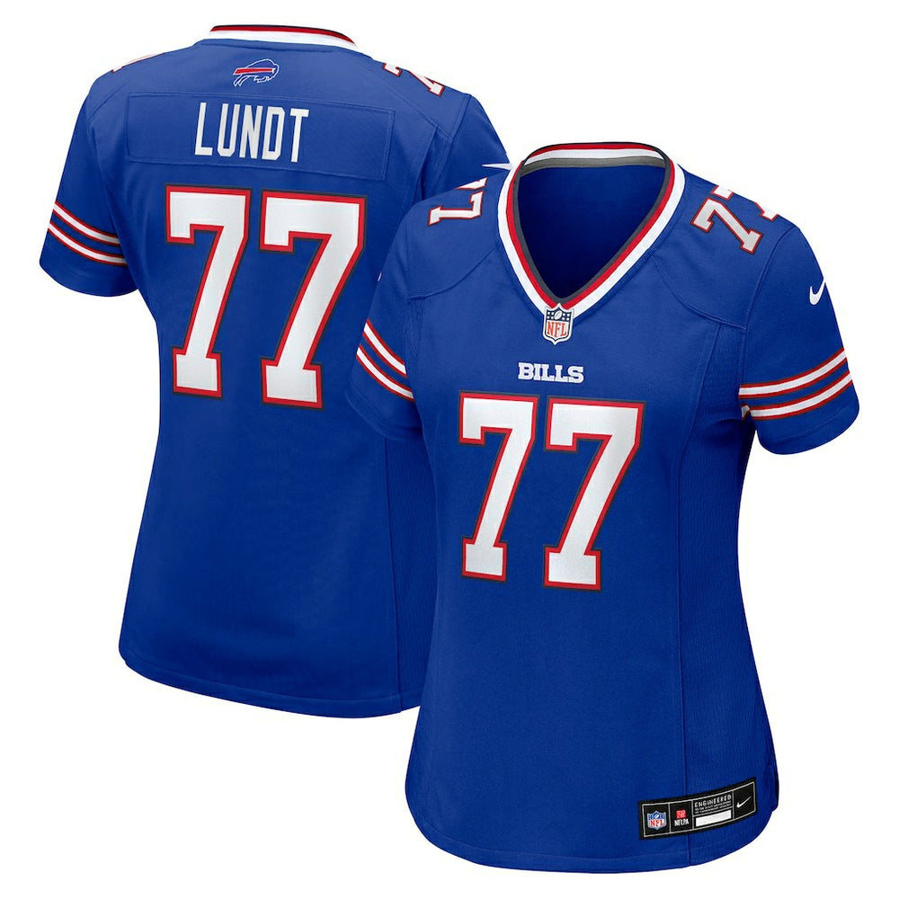 Chase Lundt Buffalo Bills Women's Team Game Jersey - Royal cheap