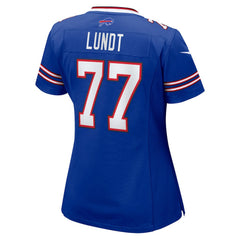 Chase Lundt Buffalo Bills Women's Team Game Jersey - Royal cheap