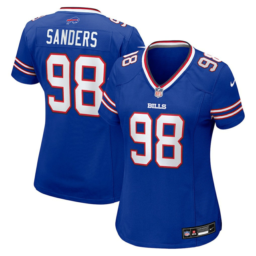 T.J. Sanders Buffalo Bills Women's Team Game Jersey - Royal sale
