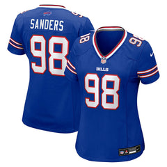 T.J. Sanders Buffalo Bills Women's Team Game Jersey - Royal sale
