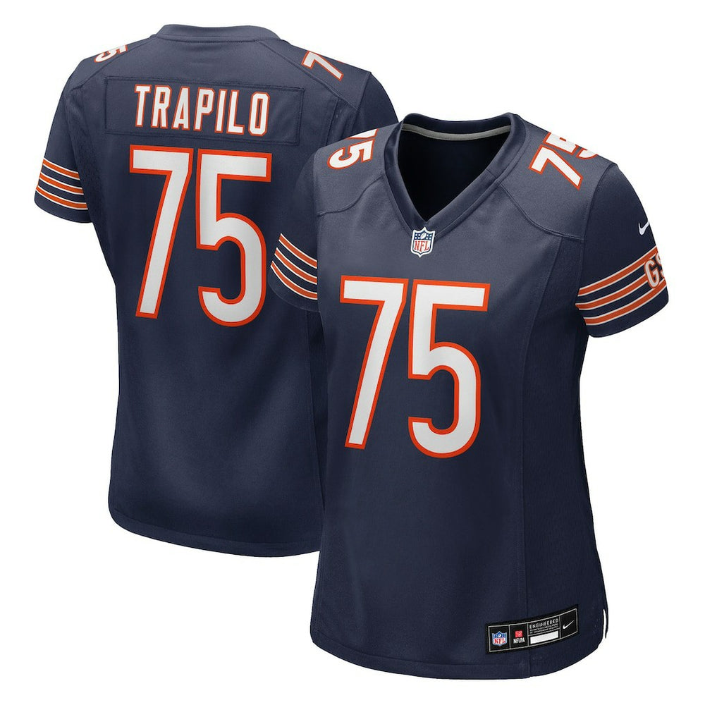 Ozzy Trapilo Chicago Bears Women's Team Game Jersey - Navy discount