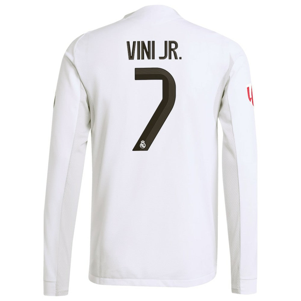 Vini Jr. Real Madrid 2025/26 Home Long Sleeve Jersey - White outlet