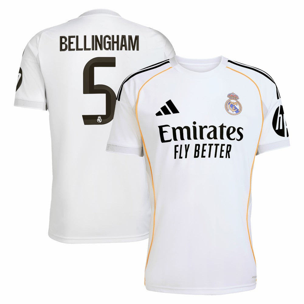 Jude Bellingham Real Madrid 2025/26 Home Replica Jersey - White shop