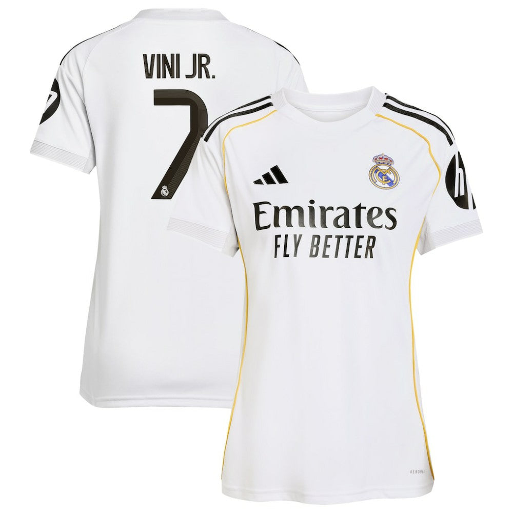 Vini Jr. Real Madrid Women's 2025/26 Home Replica Jersey - White on sale
