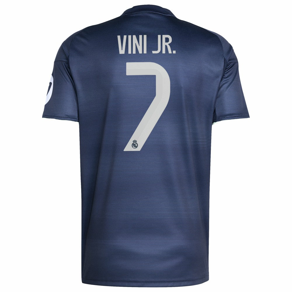Vini Jr. Real Madrid 2025/26 Away Replica Player Jersey - Blue for sale