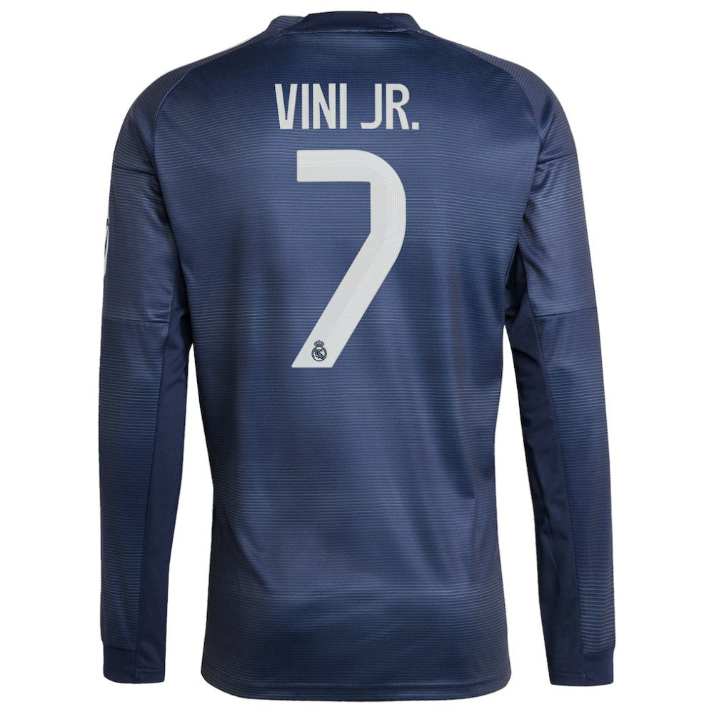 Vini Jr. Real Madrid 2025/26 Home Long Sleeve Replica Player Jersey - Blue for sale