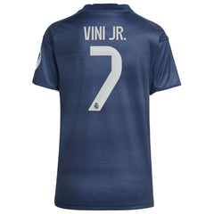 Vini Jr. Real Madrid Women's 2025/26 Away Replica Player Jersey - Blue on sale