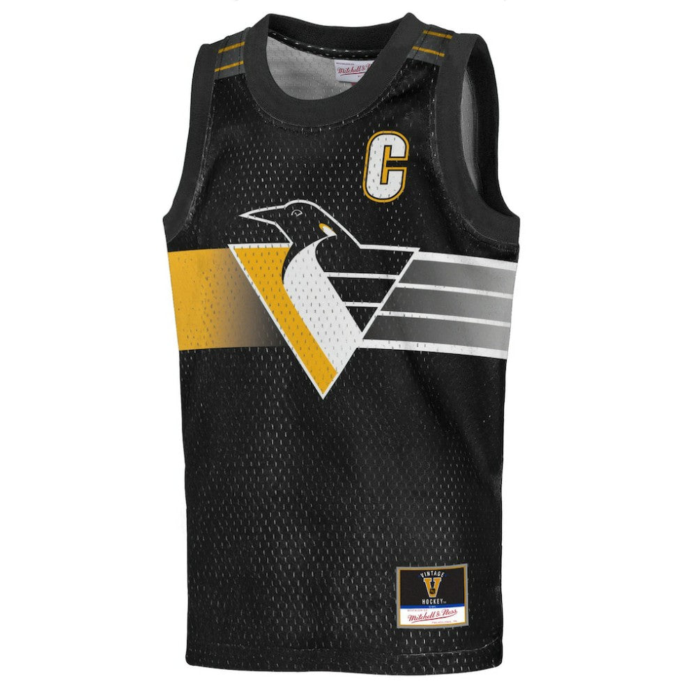 Mario Lemieux Pittsburgh Penguins Mitchell & Ness Youth Maxxed Out Fashion Basketball Jersey - Black Jerseys