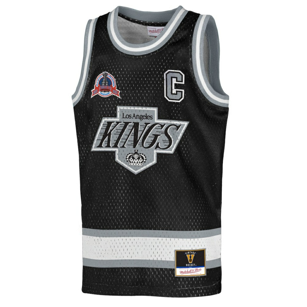 Wayne Gretzky Los Angeles Kings Mitchell & Ness Youth Maxxed Out Fashion Basketball Jersey - Black Jerseys