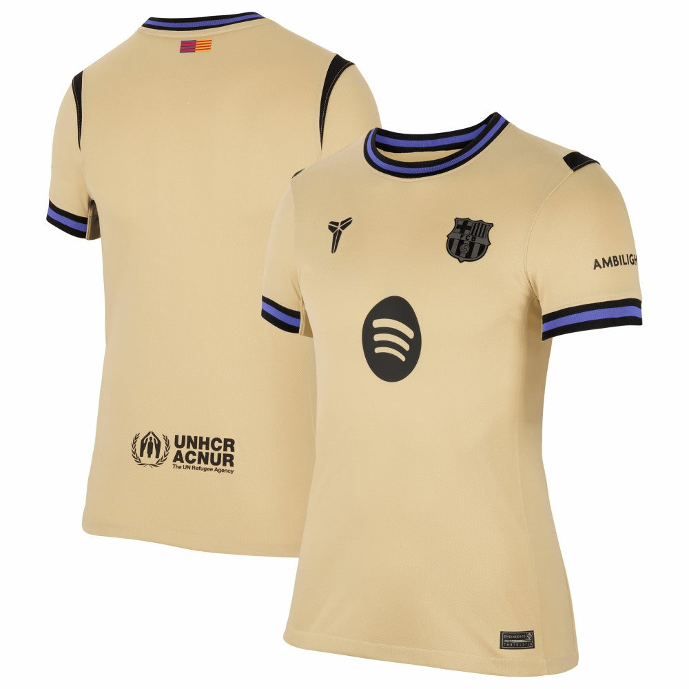 Barcelona Women's 2025/26 Away Stadium Replica Jersey - Gold for sale