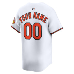 Baltimore Orioles Youth Home Custom Limited Jersey White
