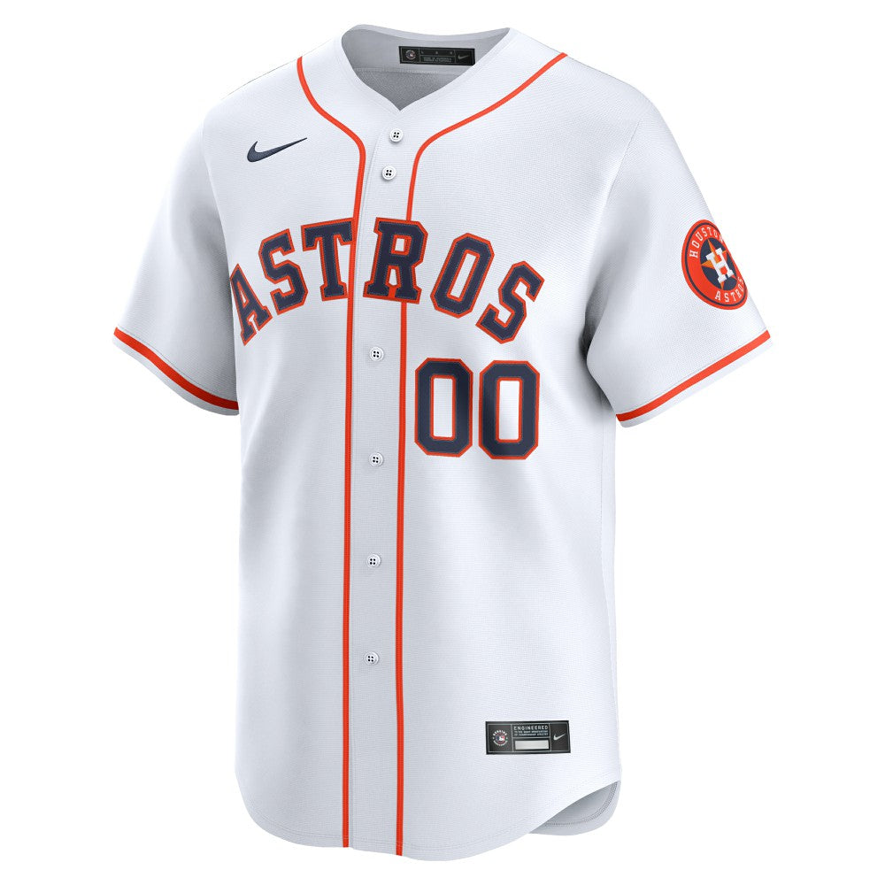 Houston Astros Youth Home Custom Limited Jersey White