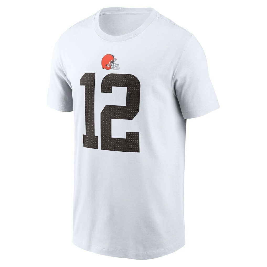 Shedeur Sanders Cleveland Browns 2025 NFL Draft Name & Number T-Shirt - White outlet