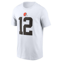Shedeur Sanders Cleveland Browns 2025 NFL Draft Name & Number T-Shirt - White outlet