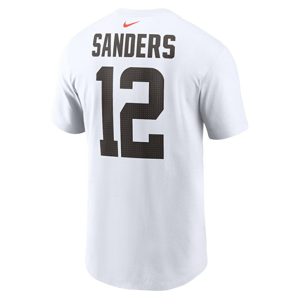 Shedeur Sanders Cleveland Browns 2025 NFL Draft Name & Number T-Shirt - White outlet
