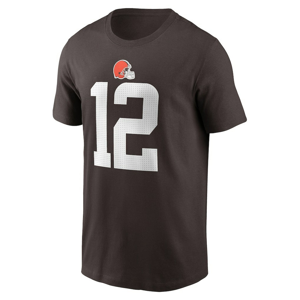 Shedeur Sanders Cleveland Browns 2025 NFL Draft Name & Number T-Shirt - Brown outlet