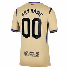 Barcelona 2025/26 Away Stadium Replica Custom Jersey - Gold outlet
