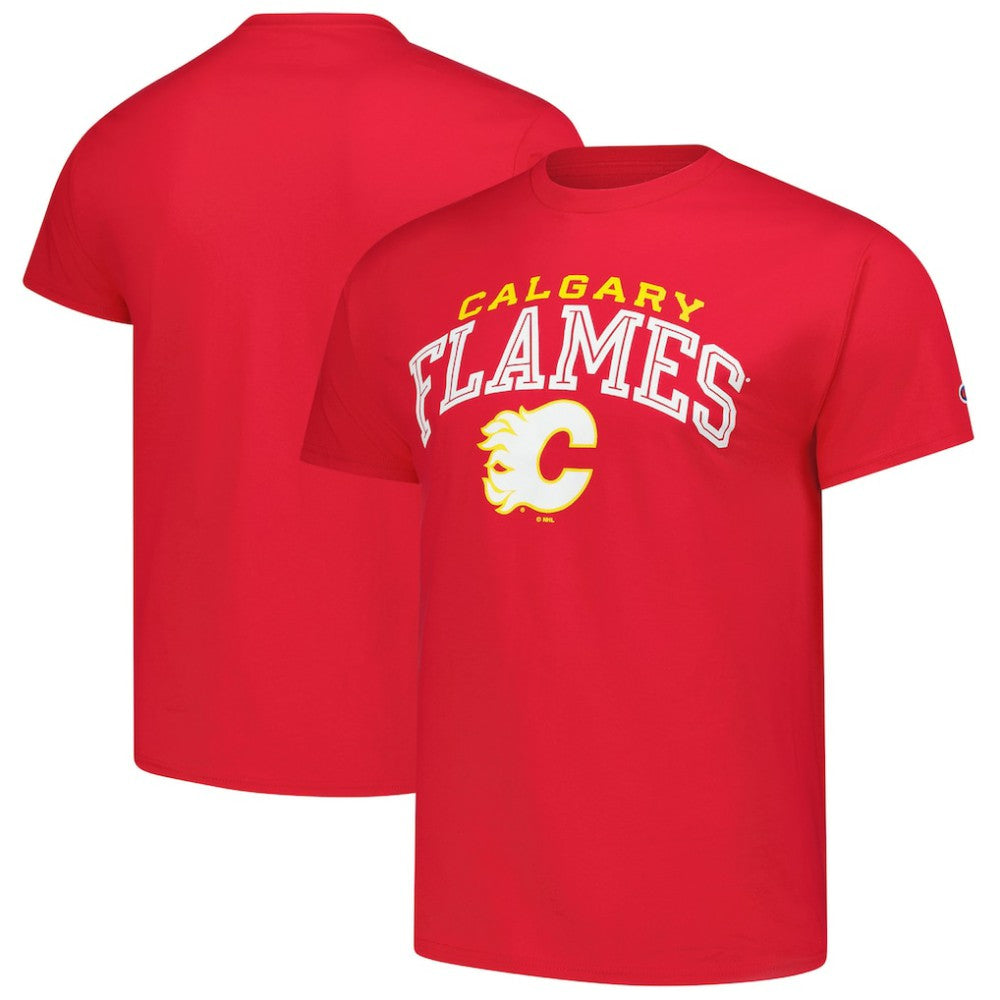 Calgary Flames Champion Primary Logo T-Shirt - Red T-shirts