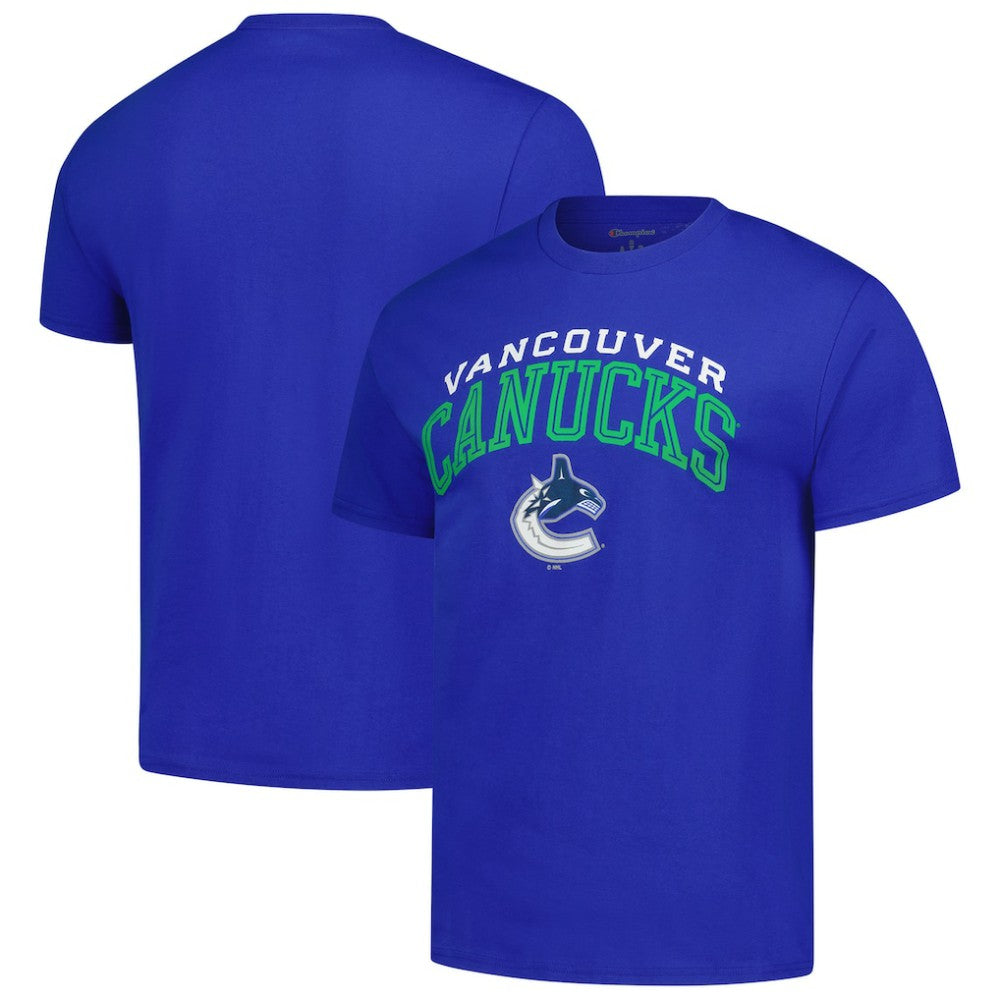 Vancouver Canucks Champion Primary Logo T-Shirt - Royal T-shirts