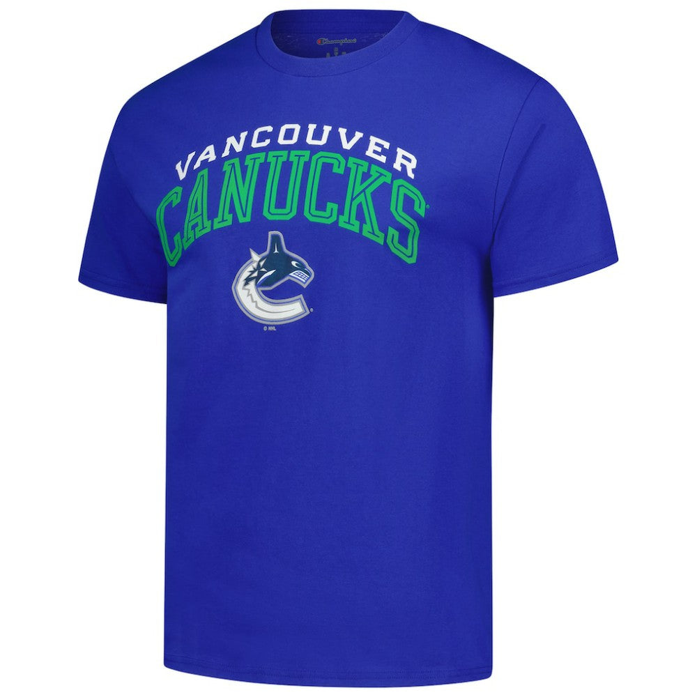 Vancouver Canucks Champion Primary Logo T-Shirt - Royal T-shirts