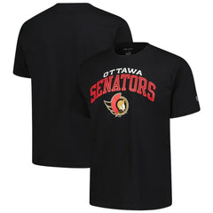 Ottawa Senators Champion Primary Logo T-Shirt - Black T-shirts