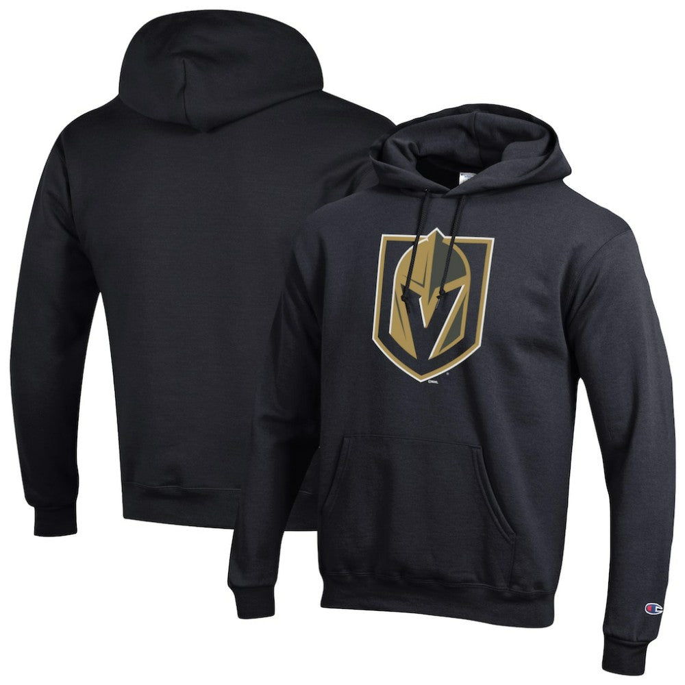 Vegas Golden Knights Champion Primary Logo 1-Hit Pullover Hoodie - Black Hoodies