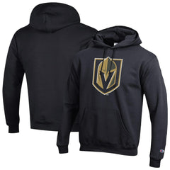 Vegas Golden Knights Champion Primary Logo 1-Hit Pullover Hoodie - Black Hoodies