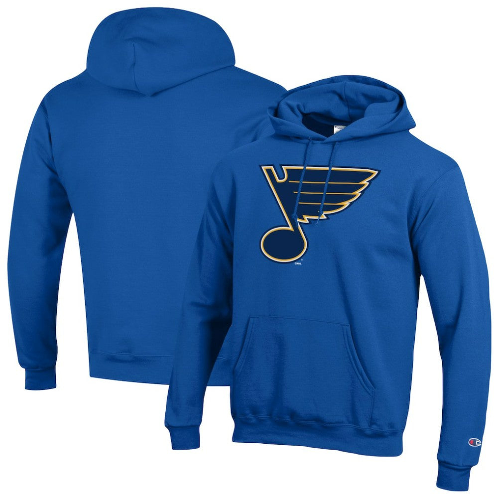 St. Louis Blues Champion Primary Logo 1-Hit Pullover Hoodie - Blue Hoodies