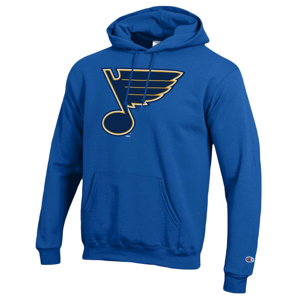 St. Louis Blues Champion Primary Logo 1-Hit Pullover Hoodie - Blue Hoodies
