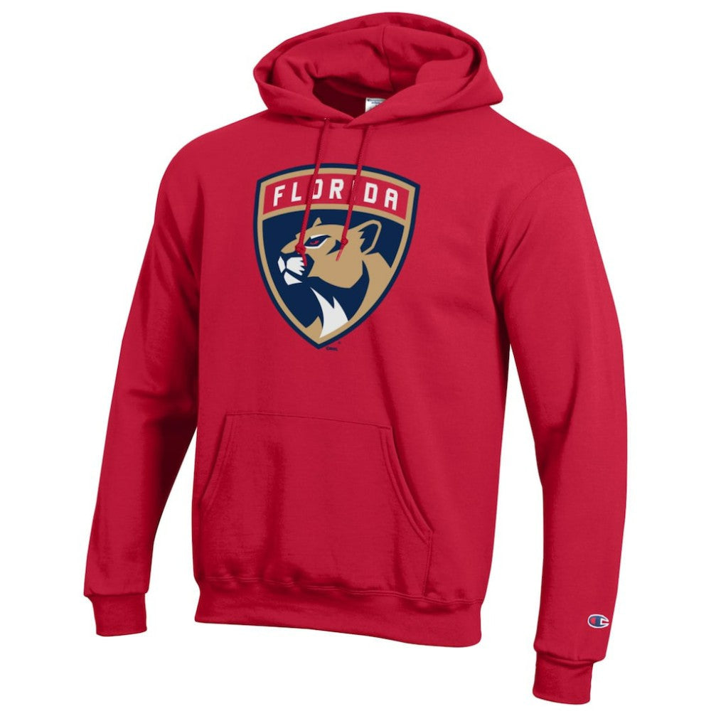 Florida Panthers Champion Primary Logo 1-Hit Pullover Hoodie - Red Hoodies