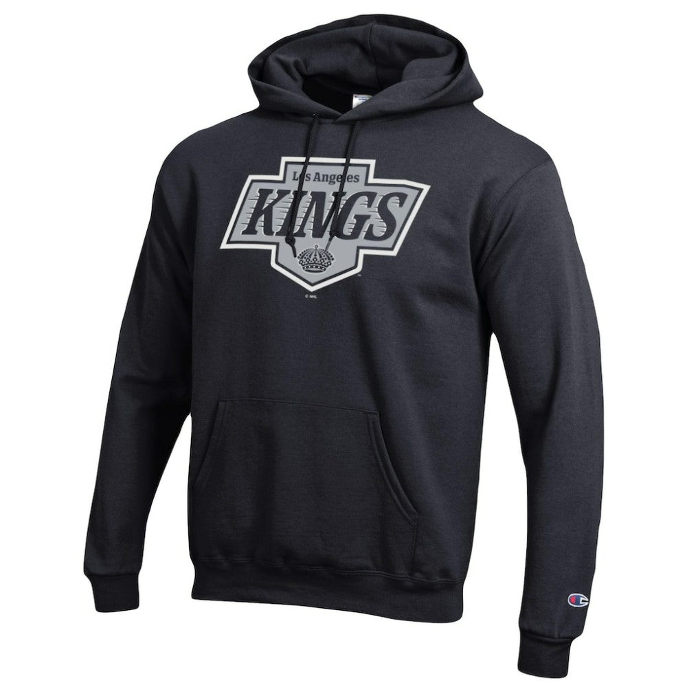 Los Angeles Kings Champion Primary Logo 1-Hit Pullover Hoodie - Black Hoodies