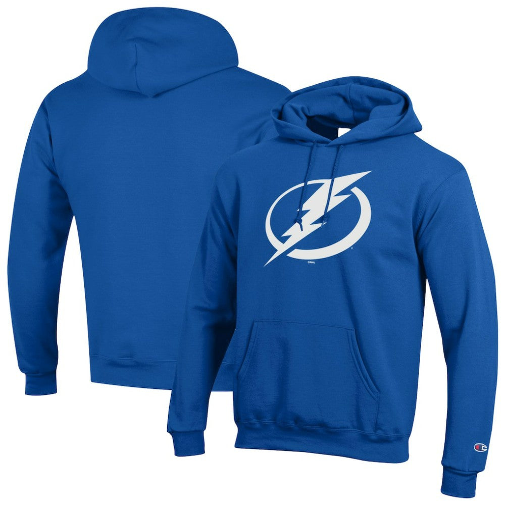 Tampa Bay Lightning Champion Primary Logo 1-Hit Pullover Hoodie - Blue Hoodies
