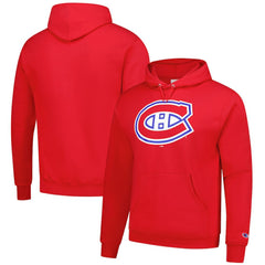 Montreal Canadiens Champion Primary Logo 1-Hit Pullover Hoodie - Red Hoodies
