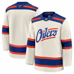 Edmonton Oilers Fanatics Alternate Premium Jersey - Light Beige Jerseys