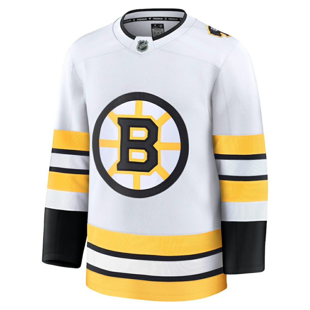 Boston Bruins Fanatics Away Premium Jersey - White Jerseys