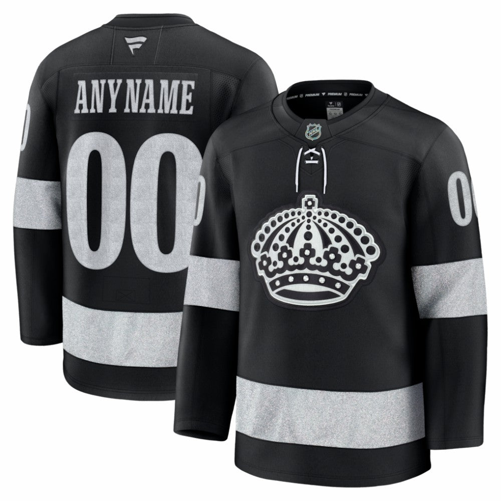 Los Angeles Kings Fanatics Alternate Premium Custom Jersey - Black Jerseys