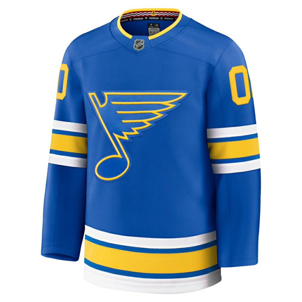 St. Louis Blues Fanatics Home Premium Custom Jersey - Blue Jerseys