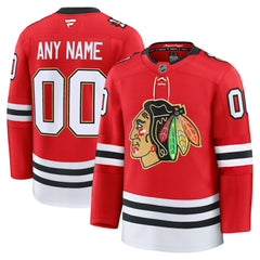 Chicago Blackhawks Fanatics Centennial Premium Custom Jersey - Red Jerseys