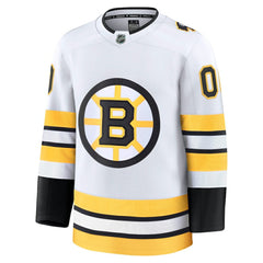 Boston Bruins Fanatics Away Premium Custom Jersey - White Jerseys